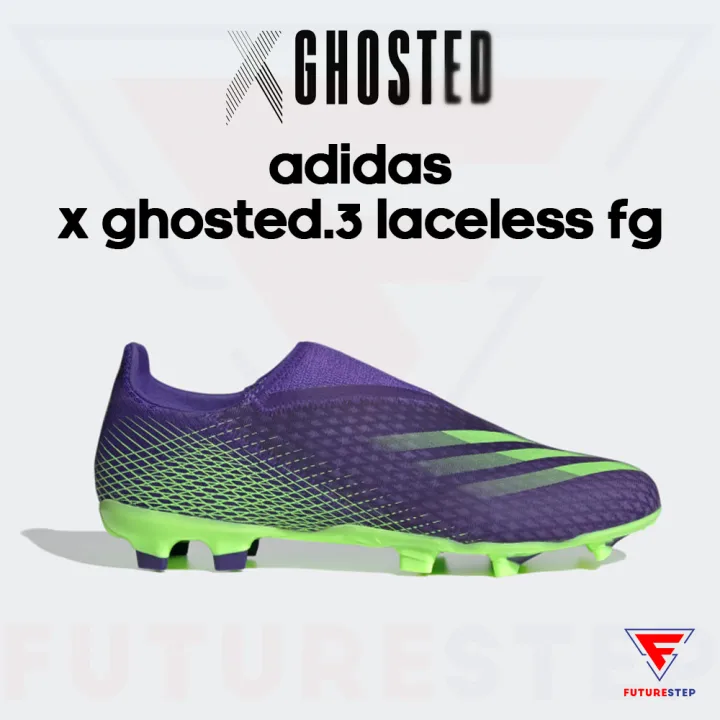 รองเท้าฟุตบอล ไร้เชือก สายสปีด Adidas X GHOSTED.3 Laceless FG | Lazada ...