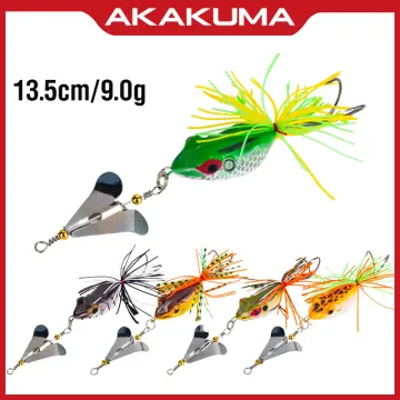 5X Long Casting Spinner Bait Fishing Lure Double Tail Propeller Trout Carp  Catfish Artificial Ice 10G