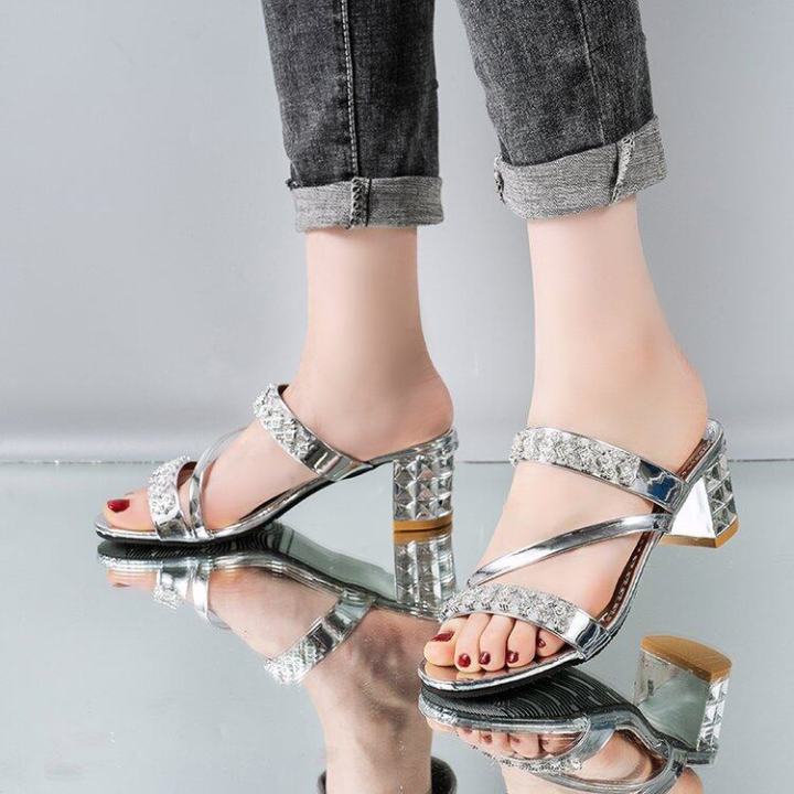 kkj-mall-รองเท้าผู้หญิง-รองเท้าส้นสูง-รองเท้าแตะเปิดส้นเท้า-รองเท้าเเตะ-รองเท้าแฟชั่นญ-รองเท้าผู้หญิงเกาหลี