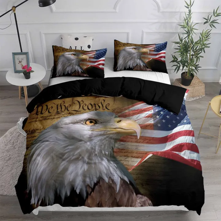 American Flag Duvet Cover Sets, American Flag King Size Bedding Set