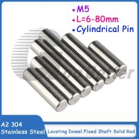 M5 A2 304 Pin Silinder Baja Tahan Karat Mencari Batang Tetap Dowel Panjang Batang Padat 6 8 10 12 14 16 18 20 25 Hingga 80Mm