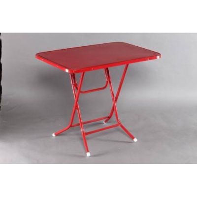 โต๊ะพับ3ฟุตเหล็ก โต๊ะกินข้าว โต๊ะวางของ โต๊ะเอนกประสงค์หน้าเหล็ก ไม่โยกเยก ขนาด60*90*75CM มี4สี สีน้ำเงิน สีแดง สีเขียว สีระเบิด ขาแข็งแรง