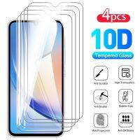 4 Buah เคส Kaca กระจกนิรภัย9H ไม่เหมาะสำหรับ Samsung Galaxy A34 Kaca Pelindung Docx A 34เหมาะสำหรับ Samsunga34ฟิล์ม SEL 5G