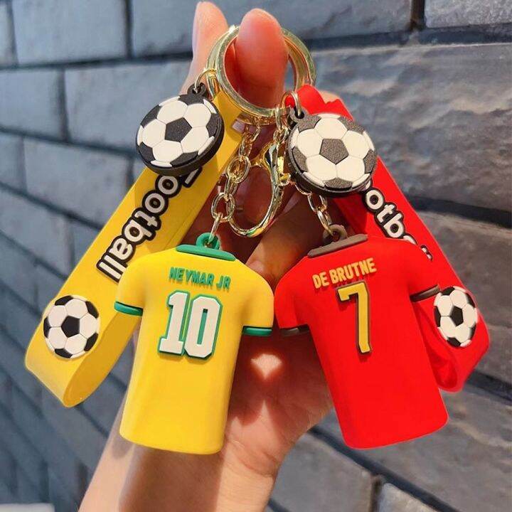 DODODAN Cute Creative Mini Football Shirt Keyfob Football Fan Gift