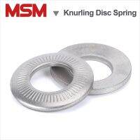 Baja Tahan Karat Kerucut Knurled Spring Washer Bergerigi Disc Spring Lock Washer Elastis Gasket Saddle Non-slip Gasket M3/4/5/6/8