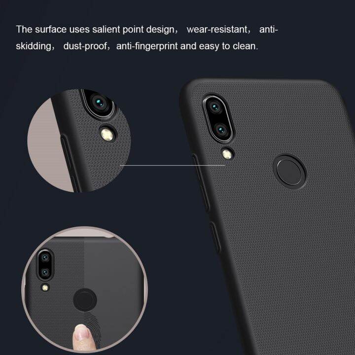 redmi-note-7-case-6-3-nillkin-frosted-pc-matte-hard-back-cover-gift-phone-holder-for-xiaomi-redmi-note-7-pro-case-redmi-note-7s