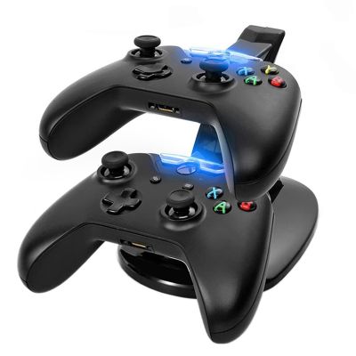 【Quality】 อุปกรณ์เสริมเกม Dual USB Charging Station จอยสติ๊ก Charger สำหรับ XBox One(S) Charger Stand Dock สำหรับ Xbox One Controller