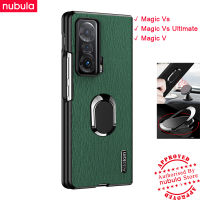 NUBULA เคสสำหรับ Honor Magic Vs Ultimate | Honor Magic V เคสผิวเปลือกไม้ให้ความรู้สึกเหมือนหนัง Hp Honor Magic V Vs เคสกันกระแทกมือถือฟรีฝาหลังที่ยึดโทรศัพท์ในรถสำหรับ Honor Magic Vs Ultimate