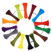 100PCS 3 X 100//150/200mm 4x150/200 multicolour Milk Cable Wire Zip Ties Self Locking Nylon Cable Tie