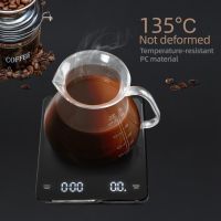 Smart Digital Scale Portable Timer Electronic Scales High Precision Energy Saving LCD Screen with Backlight Coffee Accessories Luggage Scales