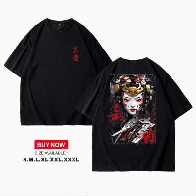 MADFACE เสื้อยืด Anime Maiko เสื้อผ้าศิลปะญี่ปุ่น พิมพ์ลายคาแร็กเตอร์สาว