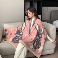 ☊  2023 Designer Winter Shawls Wraps Cashmere Scarf Women Hijab Thick Blanket Bufanda Echarpe Neckerchief Ladies Pashmina