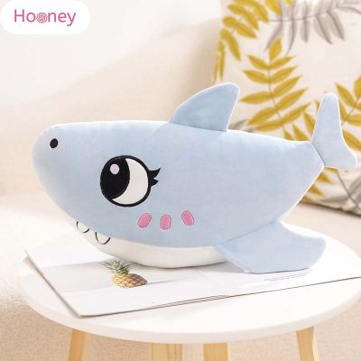 HOONEY Boneka Mainan จำลองของเล่นตุ๊กตายัดไส้ฉลามวาฬจำลองน่ารักสร้างสรรค์สำหรับเด็กเด็กผู้หญิงของสะสมตกแต่งของขวัญ