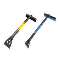 รถ Ice Scraper แปรงหิมะที่ถอดออกได้ฤดูหนาว Snow Shovel Pivoting Head ขยายกระจกหน้ารถ Frost Removal Auto Maintenance Tool