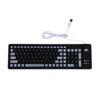 Hot-selling portable multilingual soft keyboard French Russian Spanish Korean Arabic wired silicone keyboard desktop notebook