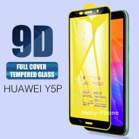 P-One ฟิล์มกระจกนิรภัย Huawei Y5P(2020) เต็มจอ กาวเต็ม (สีดำ)