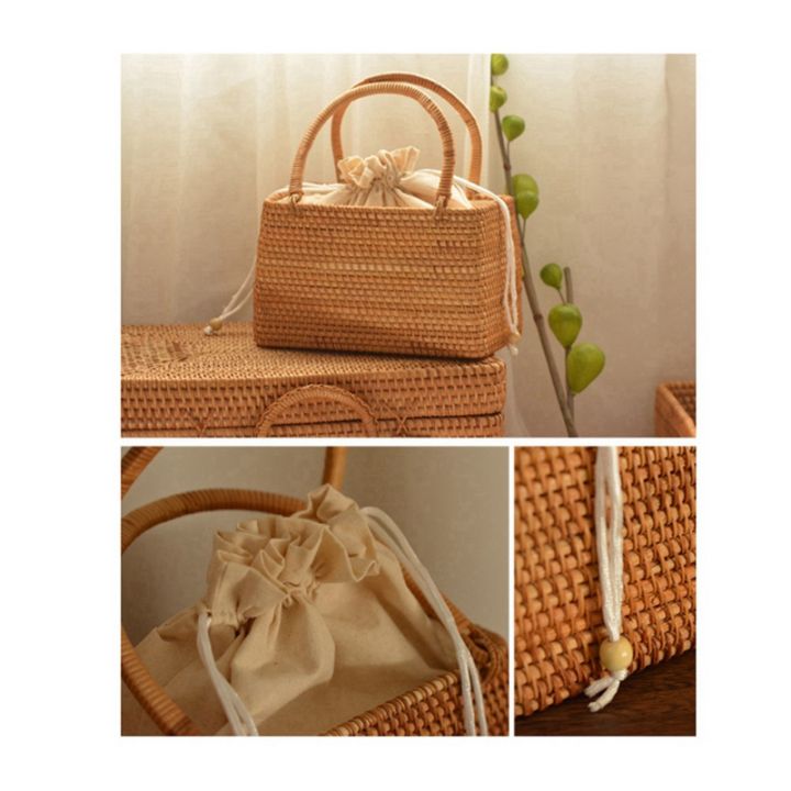 vintage-hand-basket-for-picnic-basket-travel-hand-woven-rattan-handbag-semicircular-stitching-inner-pocket