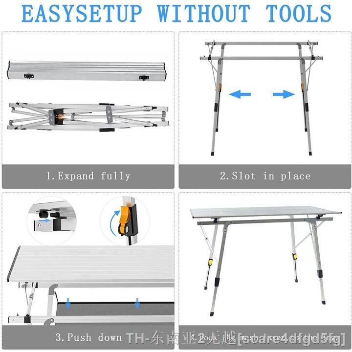 hyfvbu-aluminum-alloy-camping-table-outdoor-folding-hiking-desk-traveling-bbq