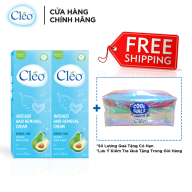 Combo 2 Hộp Kem Tẩy Lông Cho Da Thường Cleo Avocado Hair Removal Cream Normal Skin 25gx2, an toàn, không đau và đạt hiệu quả nhanh chóng thumbnail