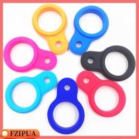 FZIPUA 4pcs หลากสีหลายสี ตะขอหัวเข็มขัดยาง เครื่องมือเดินป่าตั้งแคมป์ หัวเข็มขัดกาต้มน้ำกีฬา คาราบิเนอร์กลางแจ้ง ที่วางขวดน้ำ หัวเข็มขัดแขวนกาต้มน้ำ