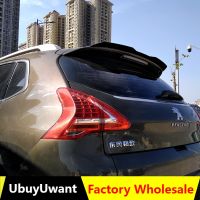 Rear Roof Lip Spoiler For Peugeot 3008 2014-2018 Hatchback Spoiler ABS Gloosy Black Carbon Fiber Color Car Tail Wing Decoration