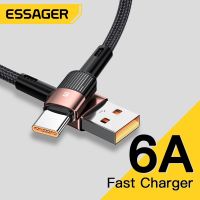 【Taotao Electronics】 Essager 6A 66W USB ประเภท C สายชาร์จสำหรับเร็ว Huawei อะแดปเตอร์