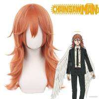 Top ขายดี วิกผมคอสเพลย์ อนิเมะ Chainsaw Mna Angle สีส้ม สีน้ําตาล สําหรับปาร์ตี้ฮาโลวีน