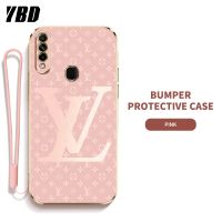 YBD LV ซิลิกาเคสโทรศัพท์เจลพร้อมสายคล้องสำหรับ OPPO A31 2020 A8เคสบางพิเศษพร้อมเลนส์ป้องกัน