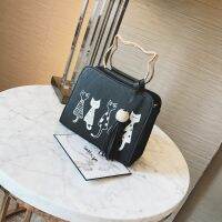 Shoulder Bag Cartoon PU Leather Crossbody Pouch Single Shoulder Messenger Bag Woman Accessory