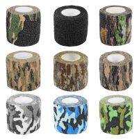 【CW】 3 Pcs Camouflage Tape Sports Protector Knee Finger Ankle Bandage Elastic Wrap Self Adhesive Sports Tapes Outdoor Hunting