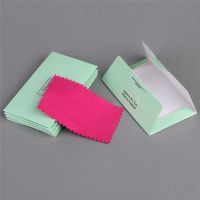 10Pcs Polishing Jewelry Cloth Polish Tool Jewelry Clean Anti-tarnish Jewelry Cleaning Cloth Random Color 10x6.3cm