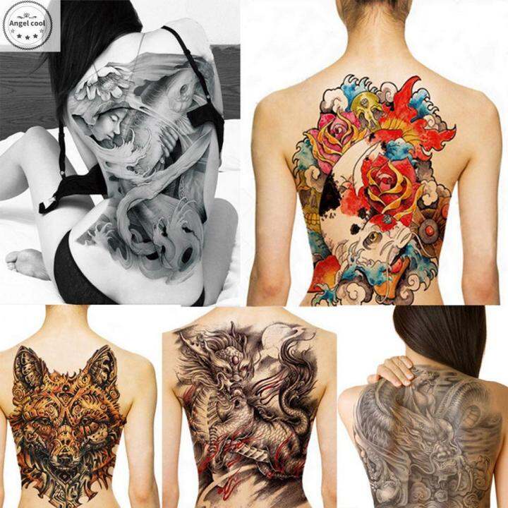 113 Hình Xăm Dán Tatoo Tha Thu Bướm Cáo Hoa Chữ Mèo Kí Hiệu Ngôi Sao   Lazadavn