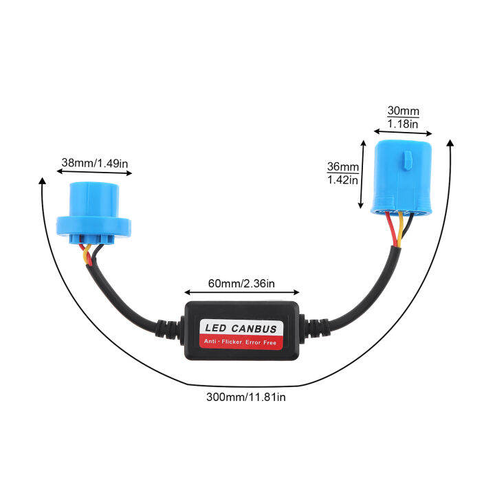 9004ไฟหน้ารถอะแดปเตอร์ป้องกันริบหรี่ต้านทานถอดรหัส-led-c-an-bus-ถอดรหัสไฟหน้ารถโคมไฟข้อผิดพลาดฟรีต้านทาน