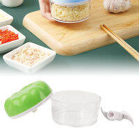 Garlic Chopper Manual Mini Safe Multipurpose กระเทียมสับละเอียดพร้อมสายรัดสำหรับห้องครัว