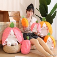 2 Trong 1Thỏ dâu Gấu Bông con thỏ Cosplay 2 Màu