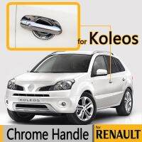 For Renault Koleos Luxurious Chrome Door Handle Covers 2007-2015 Essories Trim Set Of 4Pcs Car Styling 2009 2010 2013 2014