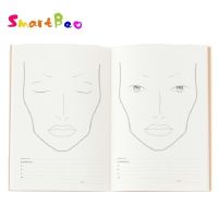 A4 Make Up Face Chart Art Cosmetic Beauty Facechart Book 30 Sheets Paper