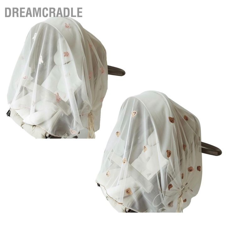 bdreamcradle-ผ้าคลุมรถเข็นเด็ก-ลายการ์ตูน-ระบายอากาศ-ปรับได้-สําหรับทารก