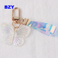 BZY ใหม่ประณีตผีเสื้อพวงกุญแจอะคริลิค Stereoscopic Dream สีผีเสื้อ Charms จี้แฟชั่นกระเป๋าเครื่องประดับ Accessories