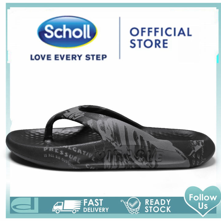 scholl-รองเท้าแตะสำหรับนวดรองเท้าแตะสไตล์ใหม่และรองเท้าแตะสำหรับผู้ชายรองเท้าแตะเพื่อสุขภาพบ้านพื้นแบนด้านนอกสวมใส่ได้ทุกแบ-รองเท้าสกอลล์-nbsp-รองเท้าสกอ-สกอล์-scholl-รองเท้าสกอลล์-scholl-รองเท้า-scho