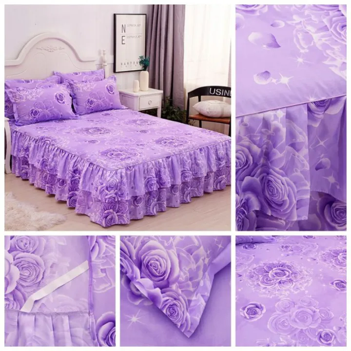 Bed Sheets Philippines Bed Skirt with 2 Pillow Case Single Double