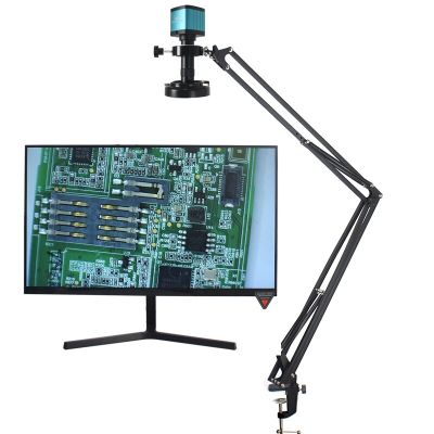 48MP 4K 1080P HDMI USB Industrial Video Microscope Camera 130X Zoom C Mount Lens For Digital Image Acquisition Repair Soldering