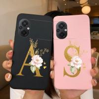 สำหรับ Xiaomi POCO M5กรณีหรูหราแฟชั่นซิลิโคนอ่อนนุ่ม TPU กลับโทรศัพท์ป้องกันเชลล์สำหรับ Xioami POCO M5 4กรัมน่ารักจดหมายปกกระเป๋า