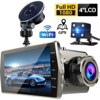 Car DVR WiFi 4.0" Full HD 1080P Dash Cam Rear View Car Video Recorder Parking Monitor Night Vision G-sensor Auto Dash Camera GPS