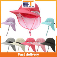 Outdoor Sports Sun Hat Quick-drying Bucket Hat With Wide Brim Neck Cover For Mountaineering Fishing