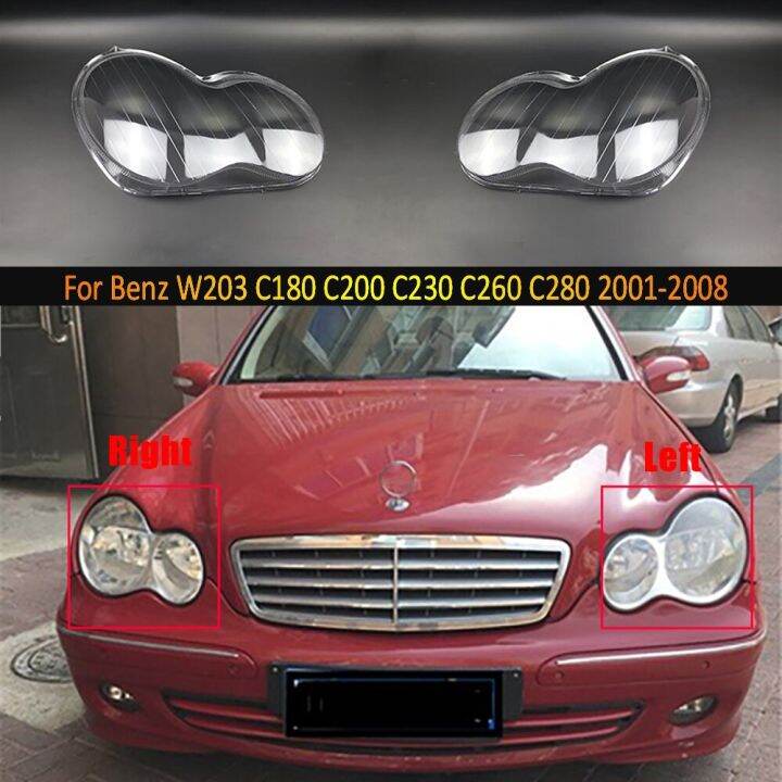 ฝาครอบไฟหน้าสำหรับ-mercedes-benz-w203-c180-c200-c230-c260-c280-2008กรอบไฟหน้ารถยนต์อะไหล่กรอบรถยนต์