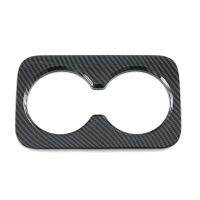 fvdbsdv 1 Piece Car Carbon Fiber ABS Rear Seat Drink Cup Holder Cover For BYD ATTO 3 Yuan Plus 2022