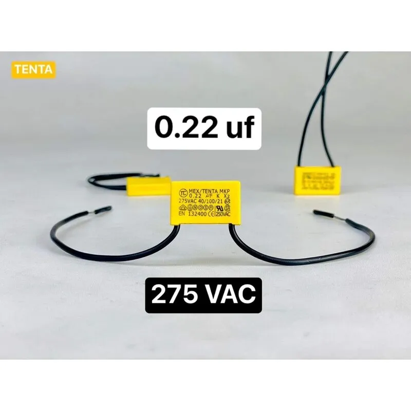 คาปาซิเตอร์ 0.22uf 224K 275Vac x2 MKK เครื่องฉีดน้ำแรงดันสูง คาปา