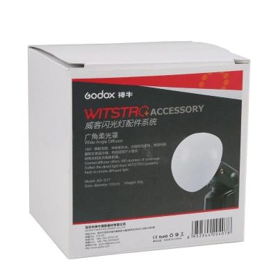 Godox Ad-S17 Wide Angle Soft Focus Shade Dome Diffuser for Flashpoint Witstro AD200 AD200Pro AD360 AD360II AD180 Bare-Bulb Head