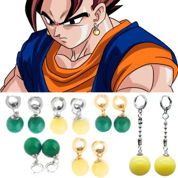 Super Dragon Ball Z Vegetto Potara Black Goku Zamasu Anime Cosplay Earrings